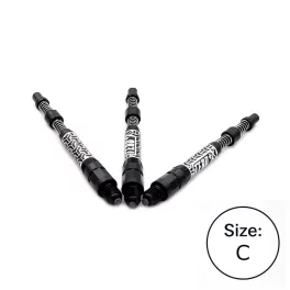   Násadky na šipky Cuesoul TERO+ AK7P černé, délka 44mm (C)