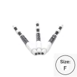 Násadky na šipky Cuesoul TERO+ AK7P bílé, délka 53mm (F)