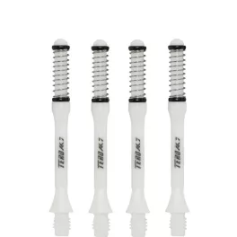 Násadky na šipky Cuesoul TERO AK7 Slim bílé, délka 43,5mm (F)