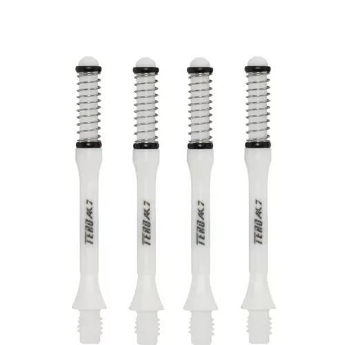 Násadky na šipky Cuesoul TERO AK7 Slim bílé, délka 43,5mm (F)