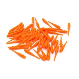   Náhradní plastové hroty Cuesoul oranžové 26mm 80ks na soft šipky