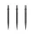 Náhradní hroty na steel šipky Cuesoul Touch Point II Cuts Gun Grey, 33mm, 3ks