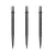 Náhradní hroty na steel šipky Cuesoul Touch Point II Cuts Gun Grey, 37mm, 3ks