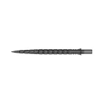 Náhradní hroty na steel šipky Cuesoul Touch Point II Cuts Gun Grey, 37mm, 3ks