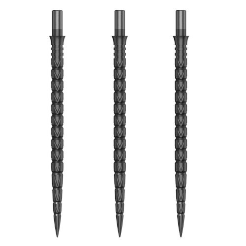 Náhradní hroty na steel šipky Cuesoul Touch Point II Cuts Gun Grey, 45mm, 3ks