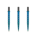 Náhradní hroty na steel šipky Cuesoul Touch Point II V Cuts duhové, 29mm, 3ks