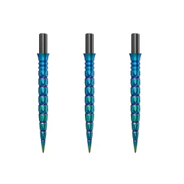 Náhradní hroty na steel šipky Cuesoul Touch Point II V Cuts duhové, 29mm, 3ks