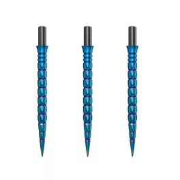 Náhradní hroty na steel šipky Cuesoul Touch Point II V Cuts duhové, 33mm, 3ks