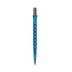 Náhradní hroty na steel šipky Cuesoul Touch Point II V Cuts duhové, 37mm, 3ks
