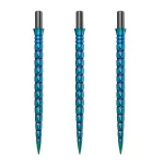 Náhradní hroty na steel šipky Cuesoul Touch Point II V Cuts duhové, 41mm, 3ks
