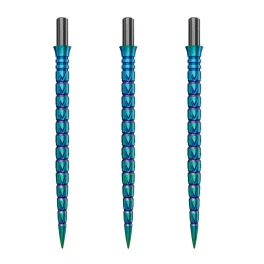 Náhradní hroty na steel šipky Cuesoul Touch Point II V Cuts duhové, 41mm, 3ks
