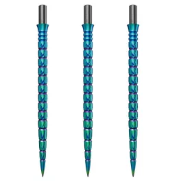 Náhradní hroty na steel šipky Cuesoul Touch Point II V Cuts duhové, 45mm, 3ks