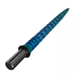 Náhradní hroty na steel šipky Cuesoul Touch Point II V Cuts duhové, 45mm, 3ks