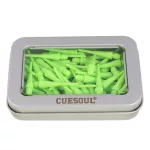 Náhradní plastové hroty Cuesoul lime zelené 32mm 100ks na soft šipky