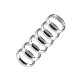 Kroužky na násadky Harrows Supergrip stříbrné 6ks