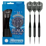 Sada steel šipek Harrows Black Arrow 21g R, Brass