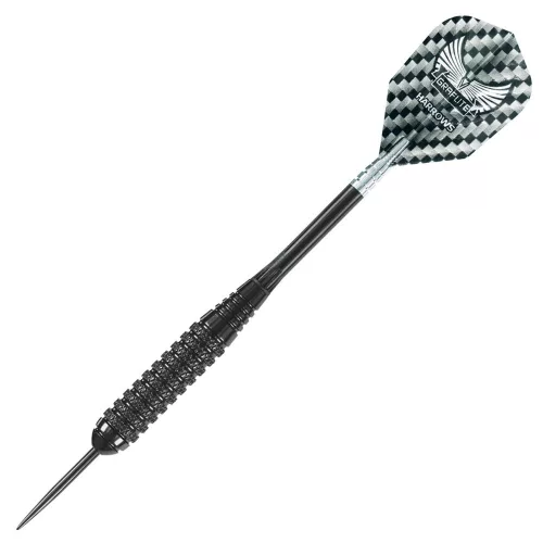 Sada steel šipek Harrows Black Arrow 24g R, Brass