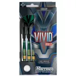 Sada steel šipek Harrows Vivid R zelené 24g, brass