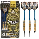Sada soft šipek Harrows Corsair 16gr K2 modré, brass