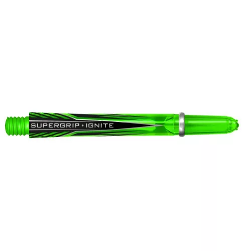 Násadky na šipky Harrows Supergrip Ignite zelené, dlouhé 47mm