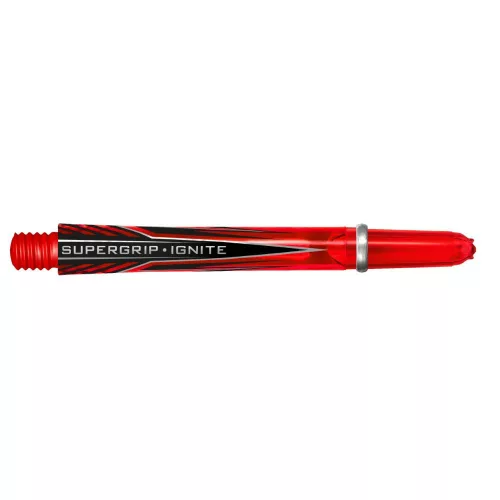 Násadky na šipky Harrows Supergrip Ignite červené, dlouhé 47mm