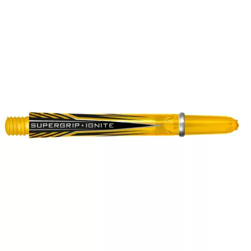 Násadky na šipky Harrows Supergrip Ignite žluté, dlouhé 47mm