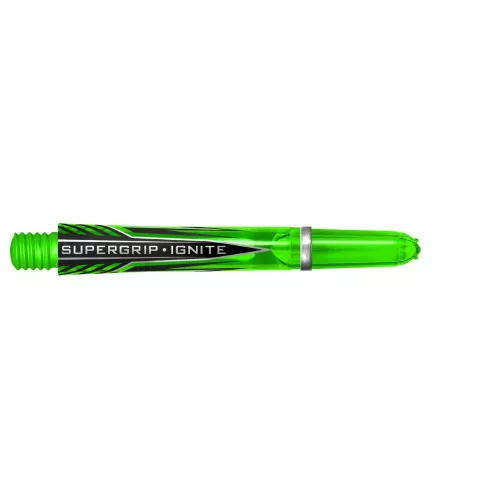 Násadky na šipky Harrows Supergrip Ignite zelené, midi 40mm