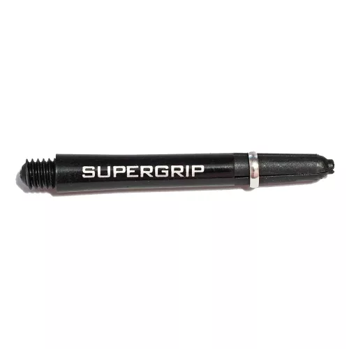 Násadky na šipky Harrows Supergrip černé, stříbrné, středné