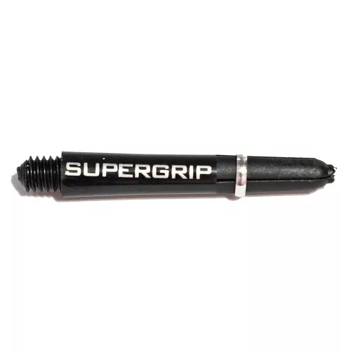 Násadky na šipky Harrows Supergrip černé, stříbrné, krátké