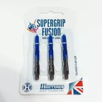Násadky na šipky Harrows Supergrip Fusion černé, modré, dlouhé