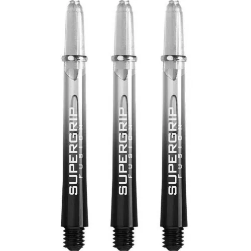 Násadky na šipky Harrows Supergrip Fusion černé, clear, dlouhé