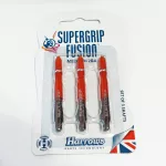 Násadky na šipky Harrows Supergrip Fusion černé, oranžové, dlouhé
