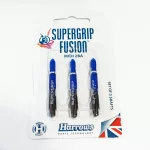Násadky na šipky Harrows Supergrip Fusion černé, modré, středné