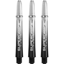 Násadky na šipky Harrows Supergrip Fusion černé, clear, střední