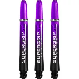 Násadky na šipky Harrows Supergrip Fusion černé, fialové, středné