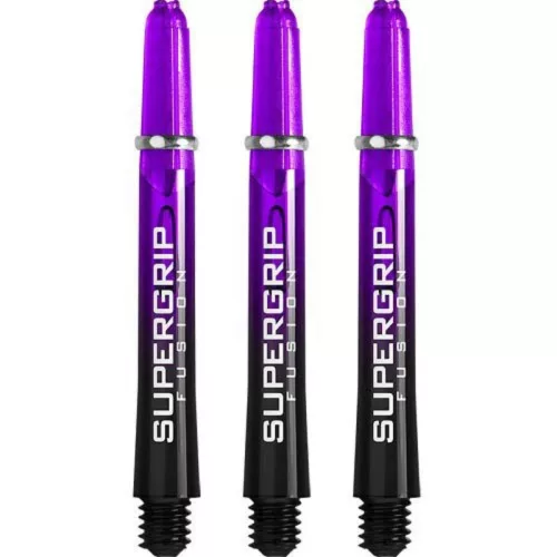 Násadky na šipky Harrows Supergrip Fusion černé, fialové, středné