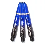 Násadky na šipky Harrows Supergrip Fusion černé, modré, krátké