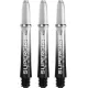 Násadky na šipky Harrows Supergrip Fusion černé, clear, krátké