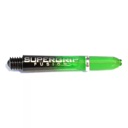Násadky na šipky Harrows Supergrip Fusion černé, zelené, krátké