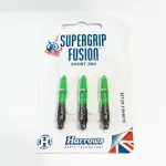 Násadky na šipky Harrows Supergrip Fusion černé, zelené, krátké