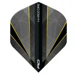 Letky na šipky Red Dragon Hardcore Premium Seren Onyx No2, černé, šedé