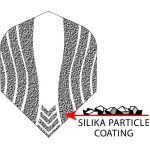 Letky na šipky Harrows Silika Lumen zelené, No6, 100 mikronové