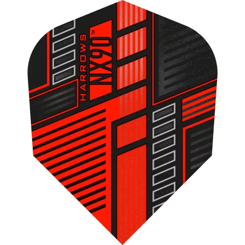 Letky na šipky Harrows Prime NX90 červené, No6, 100 mikronové