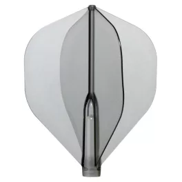 Letky na šipky Cosmo Fit Flight Air Standard průsvitné černé