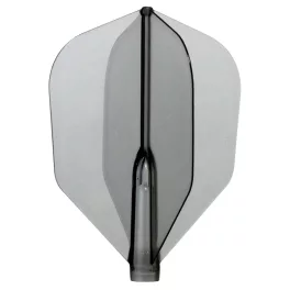 Letky na šipky Cosmo Fit Flight Air Shape průsvitné černé