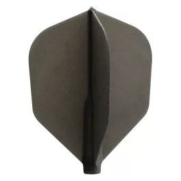 Letky na šipky Cosmo Fit Flight Shape průsvitné černé, 6ks