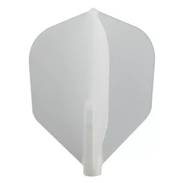Letky na šipky Cosmo Fit Flight Shape špinavě bílé, 6ks