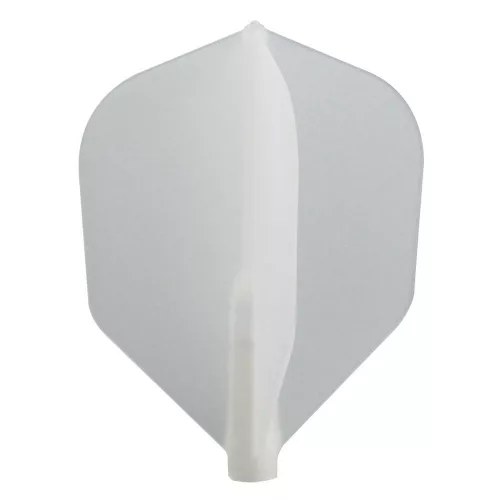Letky na šipky Cosmo Fit Flight Shape špinavě bílé, 6ks
