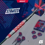 Šipky steel GOAT Strikes 23,5g 90% wolfram