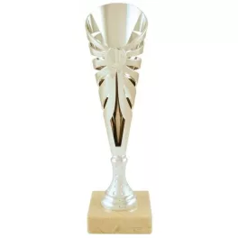   Prozona Trofej Sport model 2, stříbrná sklenice mramorový podstavec výška 34,5cm
